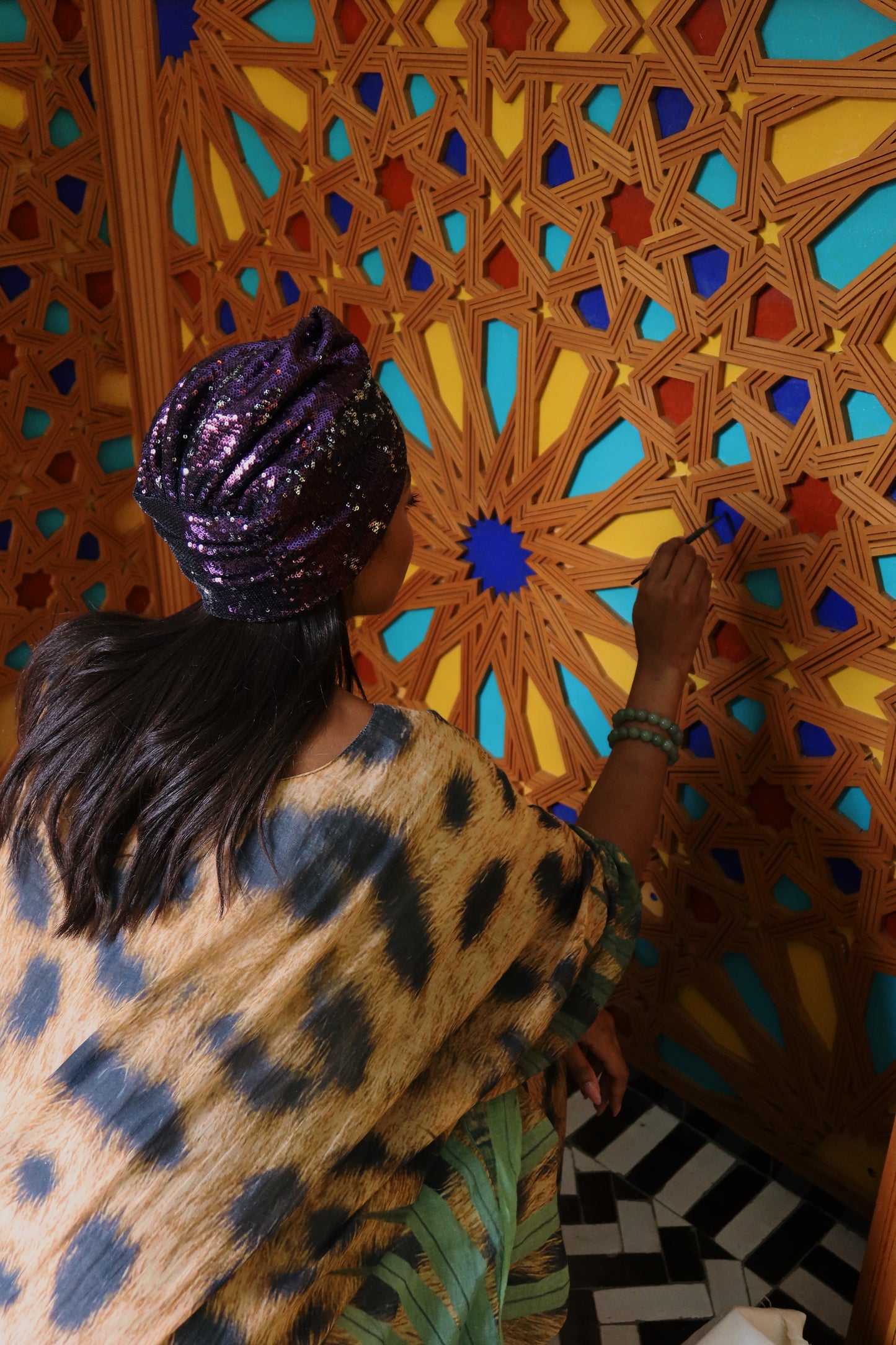 Violet Reverie Turban
